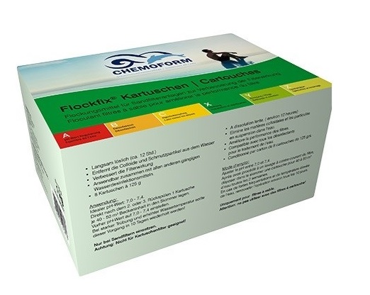Chemoform Flockfix kartuše 8x125 g (kruti flokulant)