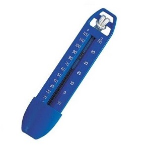 Neplutajući toplomjer 18 cm - plava boja